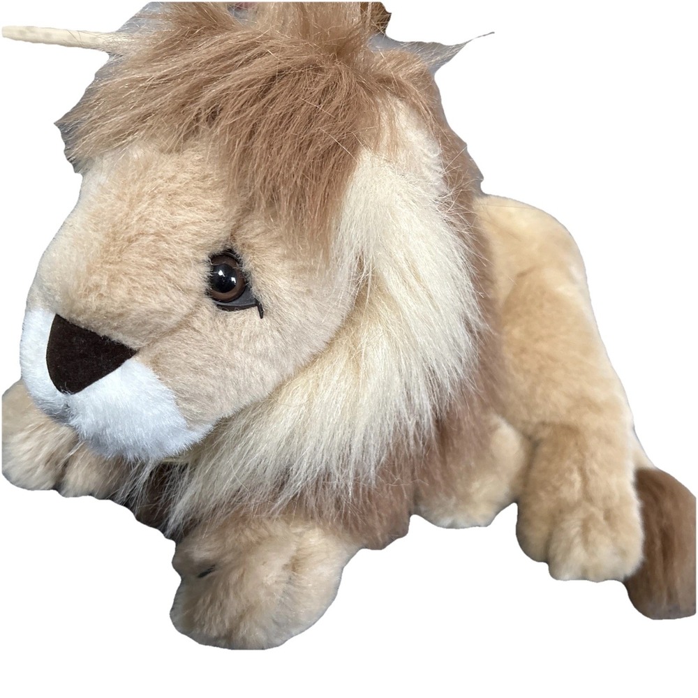C &‎ H Toys VTG Gina Lion Plush Tan 14" Toy Animal Beautiful Mane